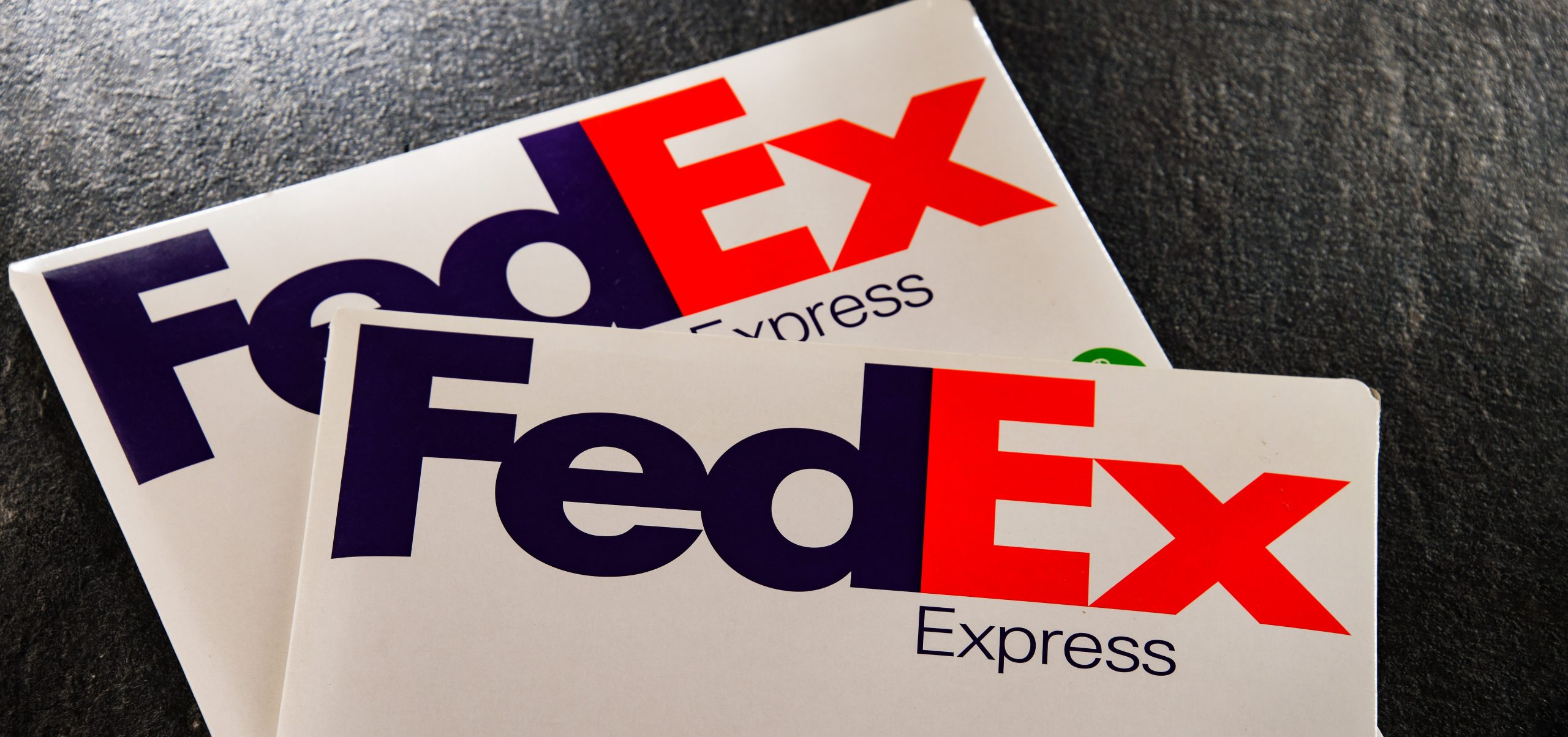 Composition with FedEx envelopes