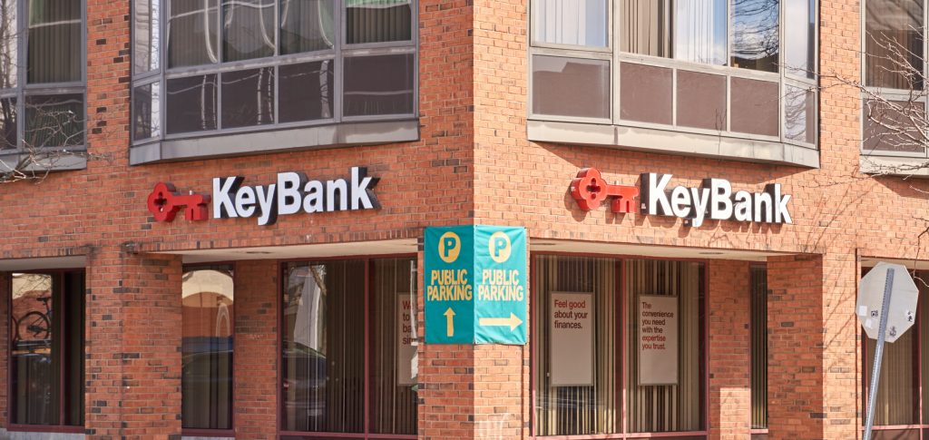 KeyBank branch in a corner